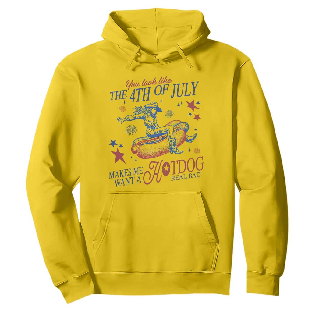 Western Cowgirl You Look Like the 4th of July Hoodie Makes Me Want A Hot Dog Real Bad TS14 Daisy Print Your Wear