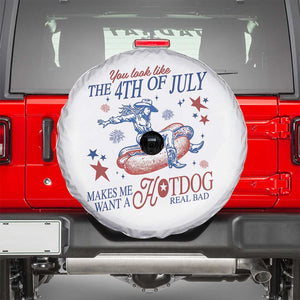 Western Cowgirl You Look Like the 4th of July Spare Tire Cover Makes Me Want A Hot Dog Real Bad TS14 White Print Your Wear