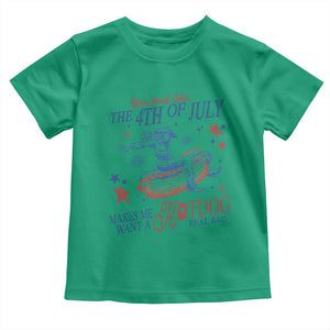 Western Cowgirl You Look Like the 4th of July Toddler T Shirt Makes Me Want A Hot Dog Real Bad TS14 Irish Green Print Your Wear