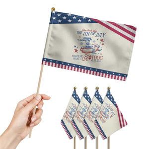 Western Cowgirl You Look Like the 4th of July Patriotic Handheld Flag Makes Me Want A Hot Dog Real Bad TS14 Print Your Wear