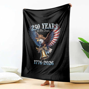 American Rodeo 250th Anniversary Throw Blanket Western Cowboy Eagle Patriotic 4th of July TS14 Print Your Wear
