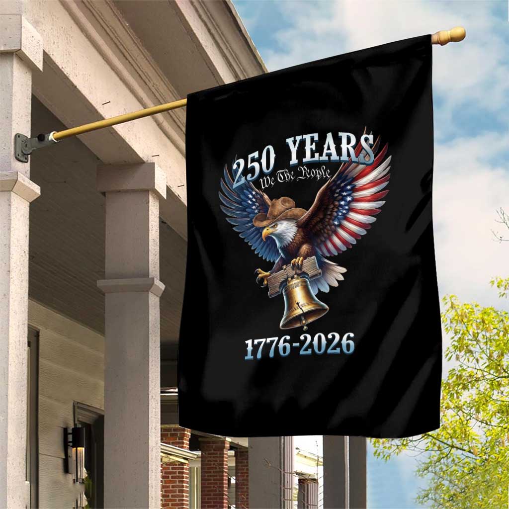 American Rodeo 250th Anniversary Garden Flag Western Cowboy Eagle Patriotic 4th of July TS14 Print Your Wear