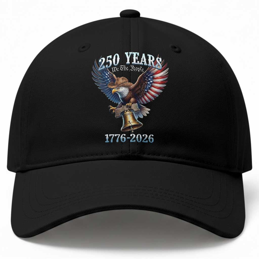 American Rodeo 250th Anniversary Baseball Cap Western Cowboy Eagle Patriotic 4th of July TS14 Print Your Wear