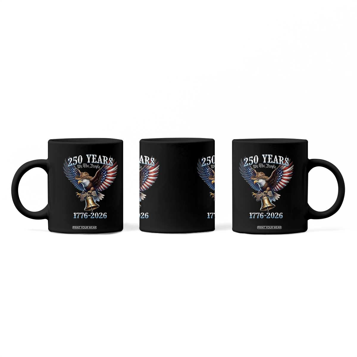 American Rodeo 250th Anniversary Coffee Mug Western Cowboy Eagle Patriotic 4th of July TS14 Print Your Wear