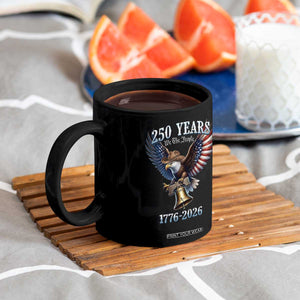 American Rodeo 250th Anniversary Coffee Mug Western Cowboy Eagle Patriotic 4th of July TS14 Print Your Wear