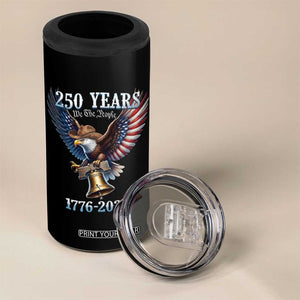 American Rodeo 250th Anniversary 4 in 1 Can Cooler Tumbler Western Cowboy Eagle Patriotic 4th of July TS14 Print Your Wear