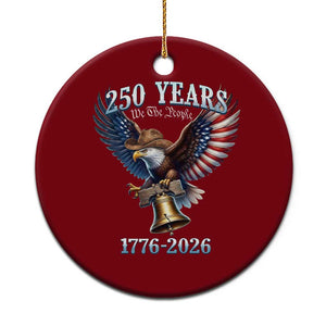 American Rodeo 250th Anniversary Ceramic Ornament Western Cowboy Eagle Patriotic 4th of July TS14 1pc Red Print Your Wear