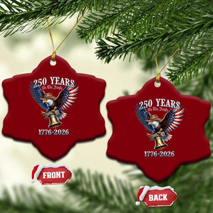American Rodeo 250th Anniversary Ceramic Ornament Western Cowboy Eagle Patriotic 4th of July TS14 Print Your Wear