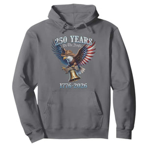 American Rodeo 250th Anniversary Hoodie Western Cowboy Eagle Patriotic 4th of July TS14 Charcoal Print Your Wear
