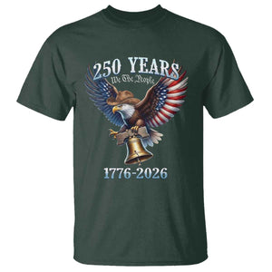 American Rodeo 250th Anniversary T Shirt Western Cowboy Eagle Patriotic 4th of July TS14 Dark Forest Green Print Your Wear