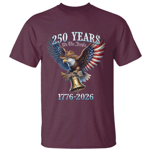 American Rodeo 250th Anniversary T Shirt Western Cowboy Eagle Patriotic 4th of July TS14 Maroon Print Your Wear