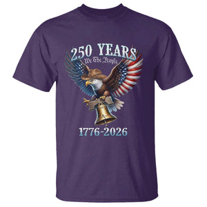 American Rodeo 250th Anniversary T Shirt Western Cowboy Eagle Patriotic 4th of July TS14 Purple Print Your Wear