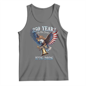 American Rodeo 250th Anniversary Tank Top Western Cowboy Eagle Patriotic 4th of July TS14 Black Heather Print Your Wear