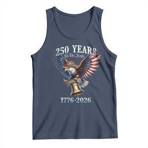 American Rodeo 250th Anniversary Tank Top Western Cowboy Eagle Patriotic 4th of July TS14 Navy Print Your Wear