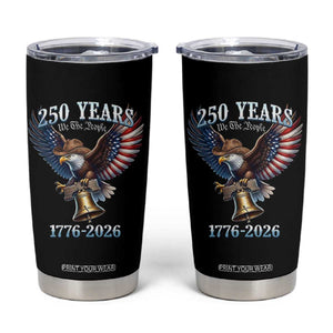 American Rodeo 250th Anniversary Tumbler Cup Western Cowboy Eagle Patriotic 4th of July TS14 Black Print Your Wear