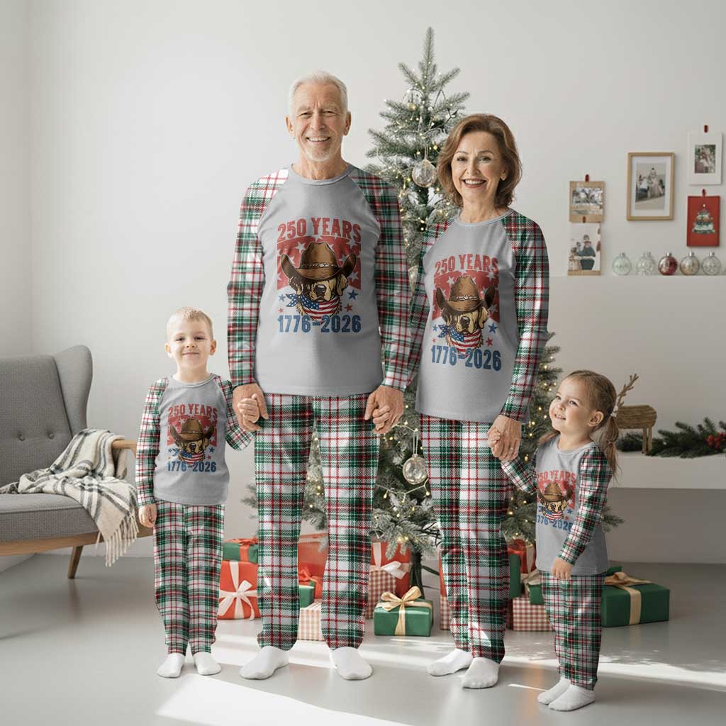 250th America Anniversary Plaid Pajama Set Western Golden Retriever 4th of July TS14 Christmas Plaid Print Your Wear