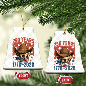 250th America Anniversary Ceramic Ornament Western Golden Retriever 4th of July TS14 Print Your Wear