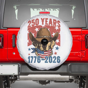 250th Anniversary USA Spare Tire Cover Western Golden Retriever 4th of July TS14 White Print Your Wear