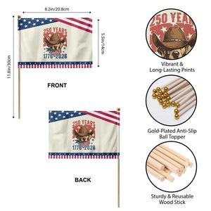 250th Anniversary USA Patriotic Handheld Flag Western Golden Retriever 4th of July TS14 Print Your Wear