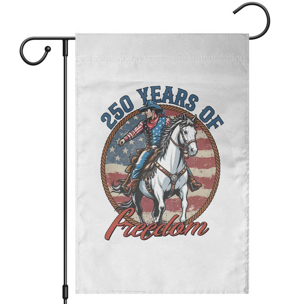 America 250th Anniversary Garden Flag American Flag Cowboy Rodeo 4th of July TS14 White Print Your Wear