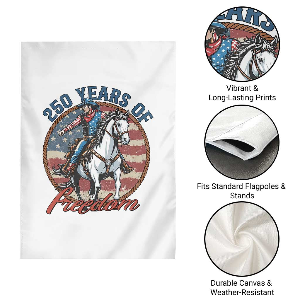 250th Anniversary USA Garden Flag American Flag Cowboy Rodeo 4th of July TS14 Print Your Wear