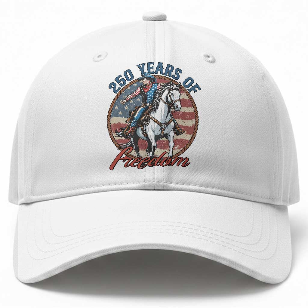 America 250th Anniversary Baseball Cap American Flag Cowboy Rodeo 4th of July TS14 Print Your Wear