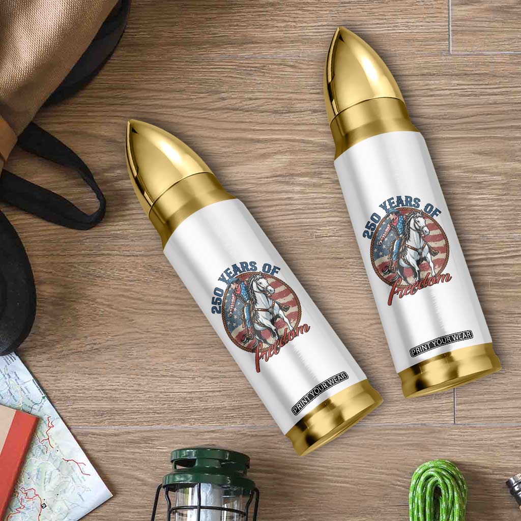 250th Anniversary USA Bullet Tumbler American Flag Cowboy Rodeo 4th of July TS14 Print Your Wear