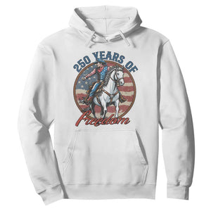 250th Anniversary USA Hoodie American Flag Cowboy Rodeo 4th of July TS14 White Print Your Wear