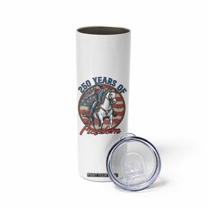 250th Anniversary USA Skinny Tumbler American Flag Cowboy Rodeo 4th of July TS14 Print Your Wear