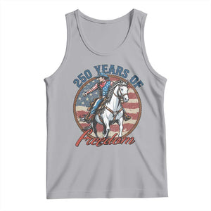 250th Anniversary USA Tank Top American Flag Cowboy Rodeo 4th of July TS14 Athletic Heather Print Your Wear