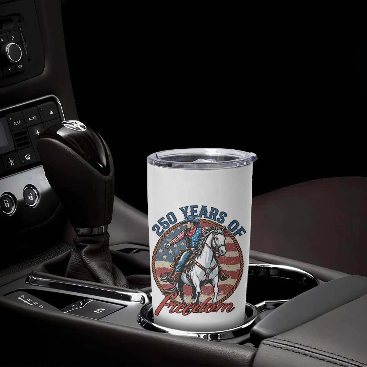 250th Anniversary USA Tumbler Cup American Flag Cowboy Rodeo 4th of July TS14 Print Your Wear