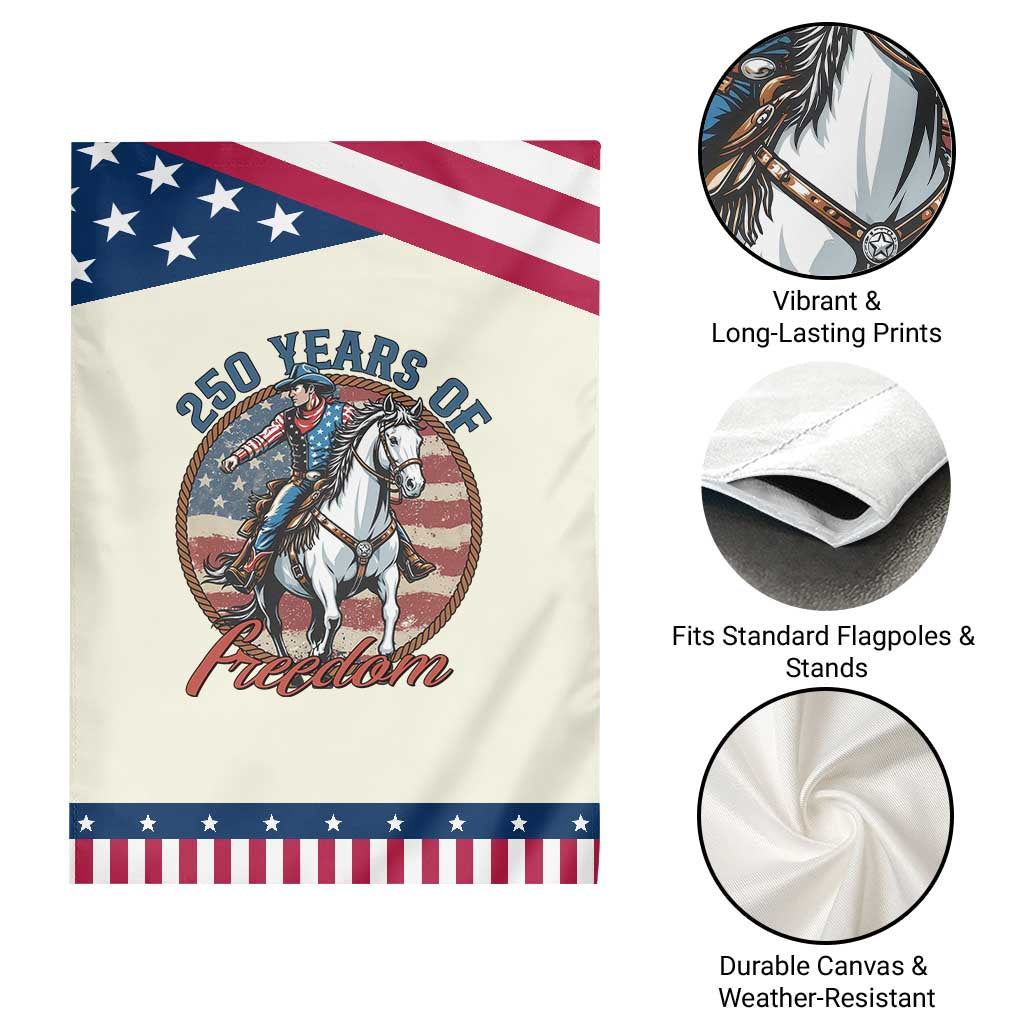 250th Anniversary USA Patriotic Garden Flag American Flag Cowboy Rodeo 4th of July TS14 Print Your Wear