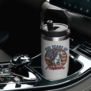 250th Anniversary USA Flip Straw Tumbler American Flag Cowboy Rodeo 4th of July TS14 Print Your Wear