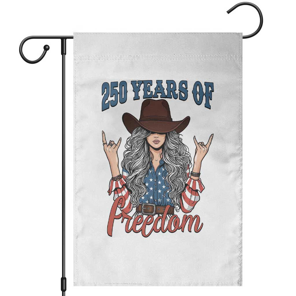 America 250th Anniversary Garden Flag Western Cowgirl American Flag 4th of July TS14 White Print Your Wear