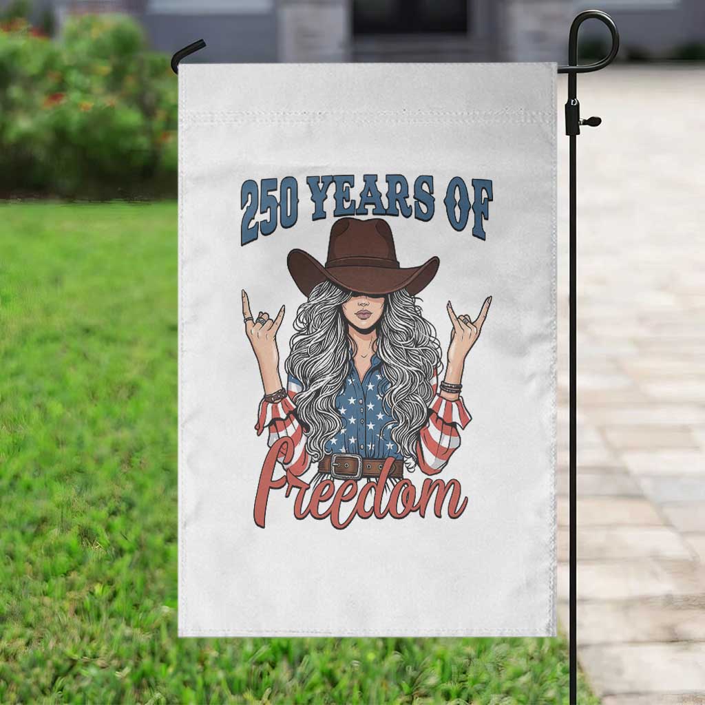 250th Anniversary USA Garden Flag Western Cowgirl American Flag 4th of July TS14 Print Your Wear