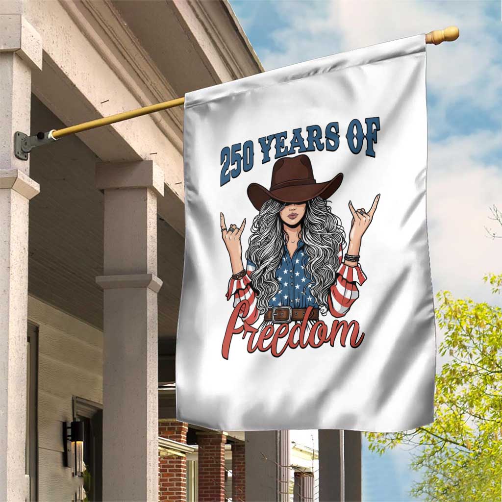 250th Anniversary USA Garden Flag Western Cowgirl American Flag 4th of July TS14 Print Your Wear