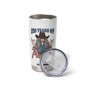 250th Anniversary USA Tumbler Cup Western Cowgirl American Flag 4th of July TS14 Print Your Wear