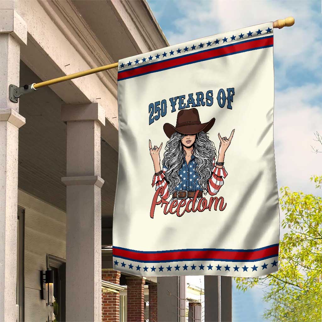 250th Anniversary USA Patriotic Garden Flag Western Cowgirl American Flag 4th of July TS14 Modern Beige Red Print Your Wear