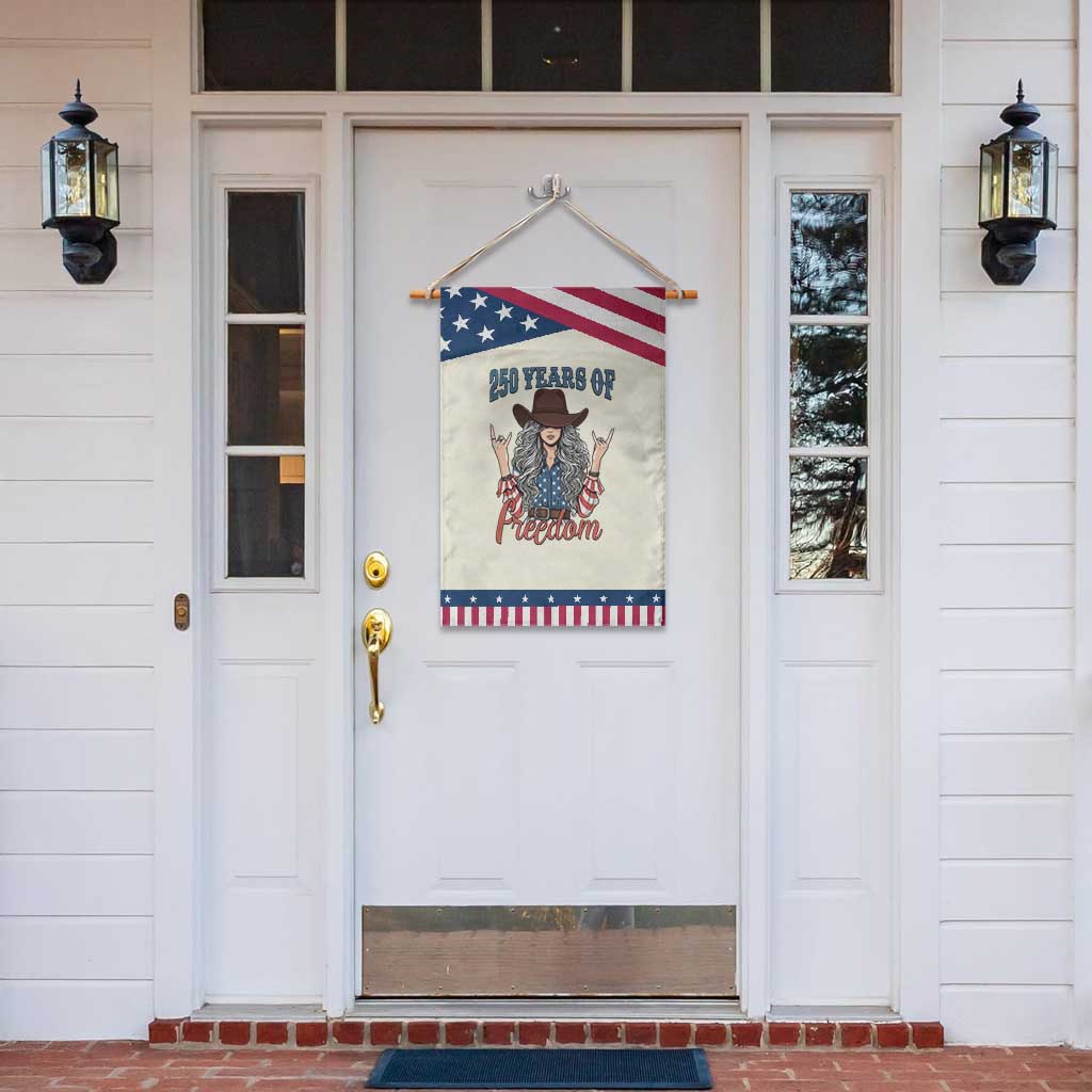 250th Anniversary USA Patriotic Garden Flag Western Cowgirl American Flag 4th of July TS14 Print Your Wear