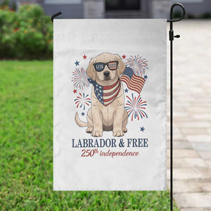 250th Anniversary USA Garden Flag Labrador Retriever American Flag 4th of July TS14 Print Your Wear