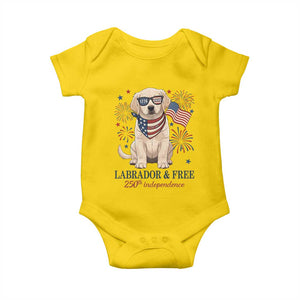 250th Anniversary USA Baby Onesie Labrador Retriever American Flag 4th of July TS14 Daisy Print Your Wear