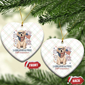 250th America Anniversary Ceramic Ornament Labrador Retriever American Flag 4th of July TS14 Print Your Wear