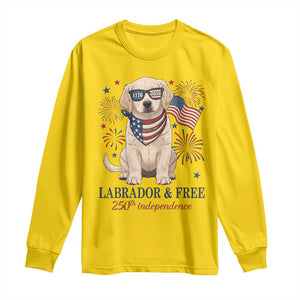 250th Anniversary USA Long Sleeve Shirt Labrador Retriever American Flag 4th of July TS14 Daisy Print Your Wear