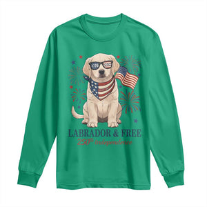 250th Anniversary USA Long Sleeve Shirt Labrador Retriever American Flag 4th of July TS14 Irish Green Print Your Wear