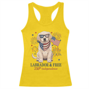 250th Anniversary USA Racerback Tank Top Labrador Retriever American Flag 4th of July TS14 Daisy Print Your Wear