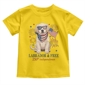 250th Anniversary USA Toddler T Shirt Labrador Retriever American Flag 4th of July TS14 Daisy Print Your Wear