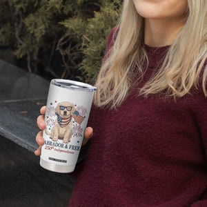 250th Anniversary USA Tumbler Cup Labrador Retriever American Flag 4th of July TS14 Print Your Wear