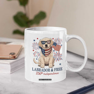 250th Anniversary USA Coffee Mug Labrador Retriever American Flag 4th of July TS14 Print Your Wear
