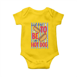 Bad Day To Be A Hot Dog Baby Onesie 4th of July Summer Beach TS14 Daisy Print Your Wear