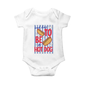 Bad Day To Be A Hot Dog Baby Onesie 4th of July Summer Beach TS14 White Print Your Wear